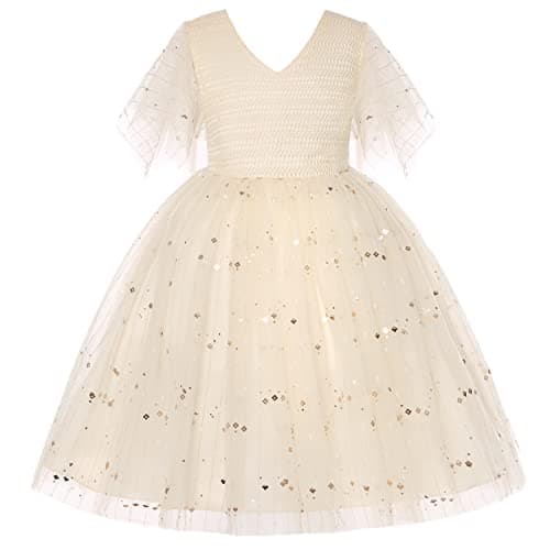 BUNNY LULU Girls Dress Bridesmaid Princess Children's Birthday Ball Party