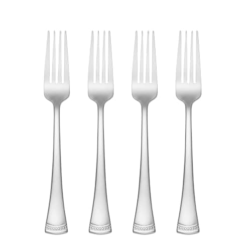 Lenox Portola Dinner Forks Silverware Set for 4, Flatware