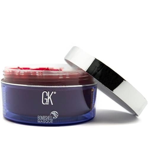 GK HAIR Red Red Bombshell Masque - Color Boosting & Depositing Hair Mask, Hydrating Conditioner Enhances Tones for Color-Treated, Blonde & Pre-Lightened Hair, 8-10 Washes, 7.05 Fl Oz / 200g