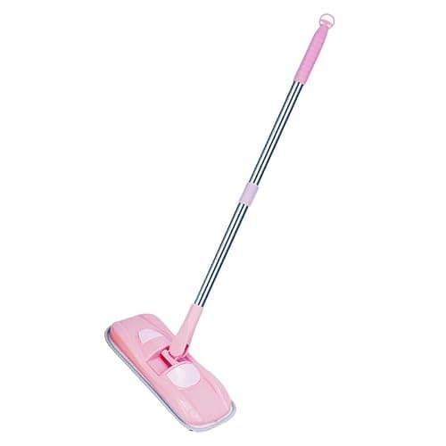 SCKTYZS Kids Cleaning Toy Set for Toddlers to Age 6 - Detachable, 360 Rotation, Extension Pretend Play - Pink