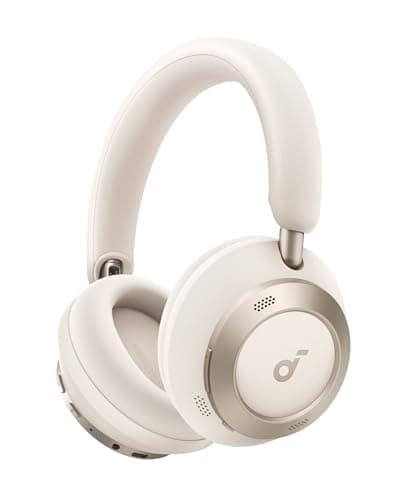 Soundcore Space One Pro, FlexiCurve Over-Ear Headphone, Adaptive Active Noise Cancelling Headphones Driven by 6 Mics, 60H Lossless Audio, Ultra-Fast Charging, Hi-Res Wireless, Comfortable Fit