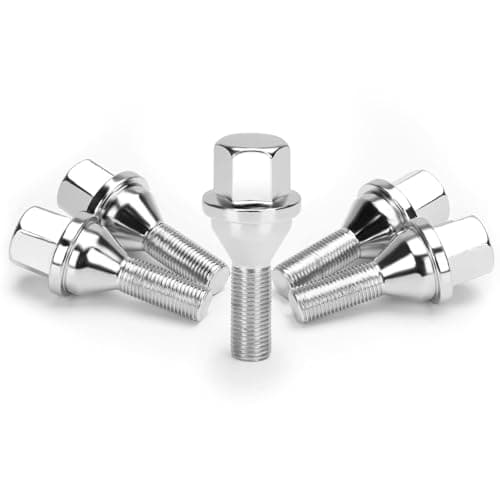 Dynofit M12x1.25 OEM Lug Bolts Compatible with Jeep Chrysler Dodge, 5pcs Aftermarket Wheel Bolts for Renegade Compass Cherokee