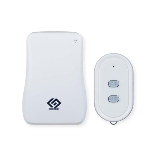 OSKOS Indoor Wireless Remote Control Outlets,100 Feet RF Signal, Two Grounded Outlets, 1 Receiver 1 Remote, Battery Included, 15A 1/2HP, UL Listed
