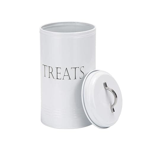 Brightalk Treat Jar with Lid, Cookies Treat Container Counter Top Canister Decorative Storage Container for Farmhouse Kitchen