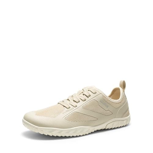 NORTIV 8 Barefoot Water Shoes for Women Men Minimalist Breathable & Comfortable Beach Swim Boat Pool Outdoor Walking Shoes, Zero Drop Sole, Seagull,Size M7/L8.5,Khaki