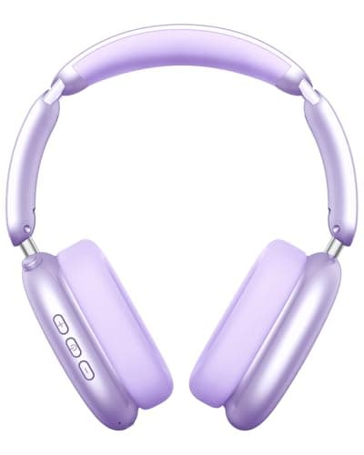 Wentronic Y02 Active Noise Cancelling Headphones, Wireless Over-Ear Bluetooth 5.4 Headphones, Multiple Modes, 60H Playtime, Hi-Res Audio, Big Bass, Foldable Lightweight for Travel Home Office, Purple