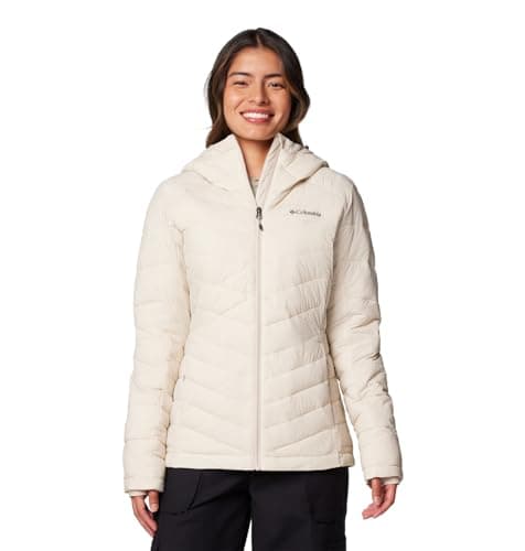 Columbia Women's Joy Peak II Hooded Jacket, Dark Stone, 1X Plus