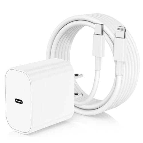 iPhone Charger Fast Charging, Type C Wall Charger Block Plug and 10ft USB C to Lightning Cable Cord Long, Adapter Cube Brick Box for Apple iPhone 14 Pro Max/14 Plus/13 Pro/12 Mini/11/XS/XR/X/iPad Air