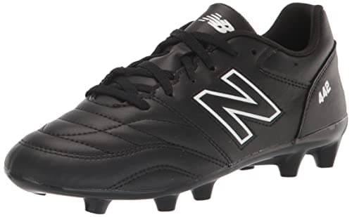 New Balance Kid's 442 V2 Academy Fg Junior Soccer Shoe, Black/White, 4 Wide Big Kid