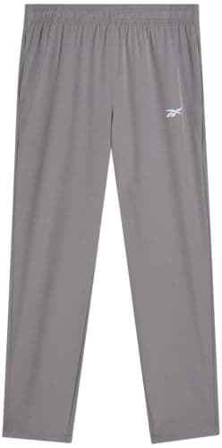 Reebok Boys Sweatpants - Stretch Woven Performance Boys Joggers Athletic Pants with Pockets for Running Training and Workout, Size 8, Pure Grey