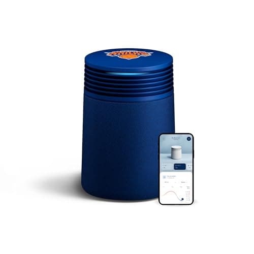 BLUEAIR x New York Knicks Champions Edition Blue Signature Small Smart Air Purifier, Home & Office, Air Cleaner for Pets, Allergies, Dust & Smoke, Cleans 1,190 Sq Ft Per Hour, Quiet HEPA Air Purifier