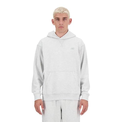 New Balance Men's Athletics French Terry Hoodie, Ash Heather, Small