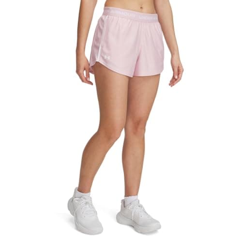 Under Armour Womens Tech Play Up Shorts, (647) Prime Pink / / White, 2X