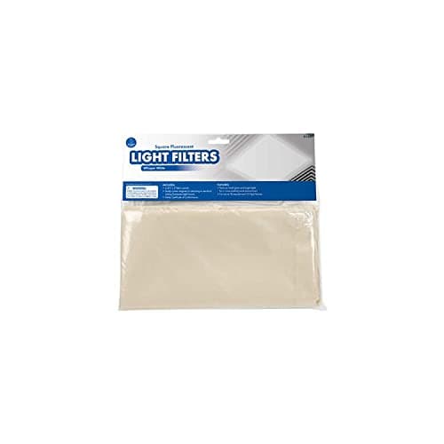 Educational Insights Mini Square Fluorescent Light Covers 4-Pack: Whisper White - Ceiling Light Filters for Classroom, Office & Home, Overhead LED Shades, Calming Sensory Fixtures & Teacher Essentials