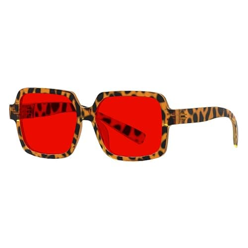 Eyekepper Red Lens Blue Light Blocking Glasses, Oversized Tortoise