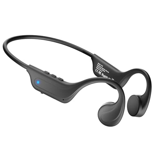 Gavhaio New Bone Conduction Headphones Bluetooth 6.0, Open Ear Earbuds with Mic, Premium Sound, 3 EQ Modes, 10H Playtime, 25g Lightweight, IP65 Waterproof Sports Headphones for Running Cycling Hiking
