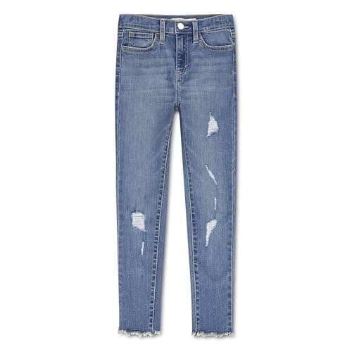 Levi's Girls' 720 High Rise Super Skinny Fit Jeans, Hometown Blue, 2T