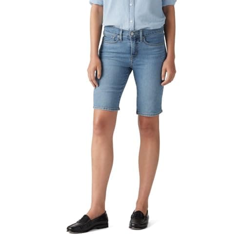 Levi's Women's Shaping Bermuda Shorts (Also Available in Plus), (New) Camp Denim, 28