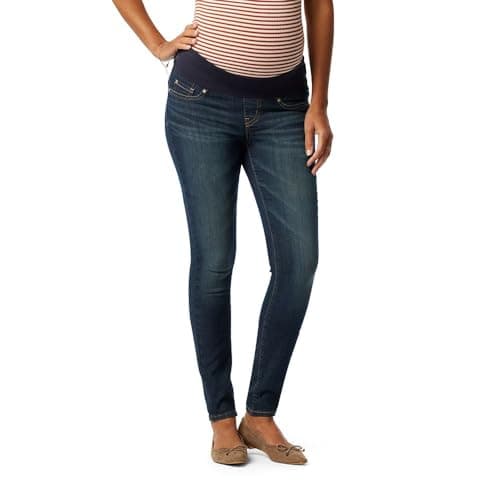 Levi Strauss Signature Gold Women's Maternity Baby Bump Skinny Jeans - Discontinued, Blue Laguna, X-Large