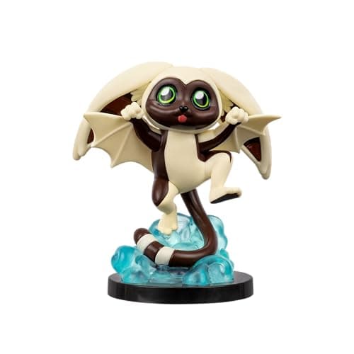 Jazwares Avatar: The Last Airbender Momo - 4-Inch Mini Figure in Kawaii Style in Dynamic Pose with Display Base