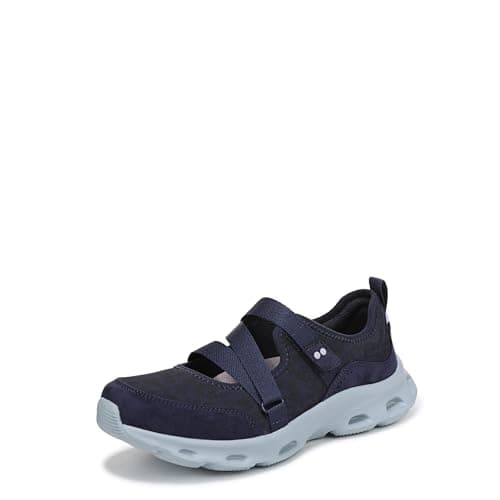 Ryka Women's Activfoam Maryjane Mary Jane Shoes Academy Blue Leopard 9.5 M