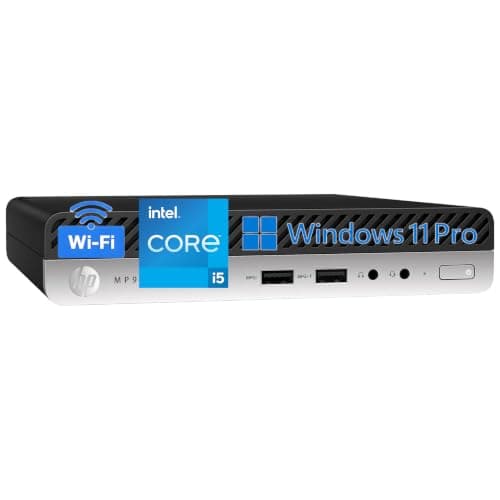 HP Mini Desktop PC, Intel Core i5 6-Core, 16GB DDR4 RAM, 256GB PCIe SSD