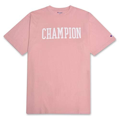Champion Big and Tall T-Shirts for Men - Mens Short Sleeve Cotton Crewneck Tee Blush