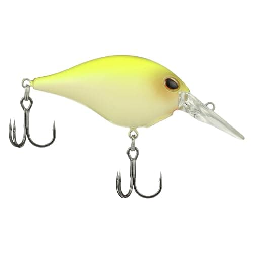Berkley Dime Freshwater Fishing Lure, Vanilla Chartreuse, 2/5oz, Authentic Balsa-Like Action, Equipped with Sharp Fusion19 Hook, Ideal for Bass Fishing