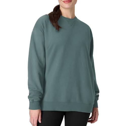 Hanes Men's Comfortwash Garment Dyed Sweatshirt, Cypress Green, Large