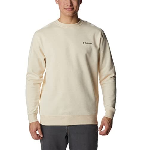Columbia Mens Hart Mountain II Crew Sweatshirt, Oatmeal Heather, Medium