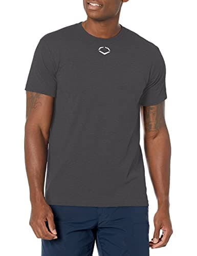EvoShield Men's Short Sleeve Tee - Adult | Baseball/Softball | Black | L - Large