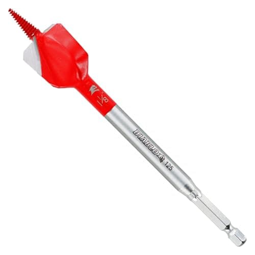 Diablo Tools 1 1/8Inx6In Demo Demon Spade Bit For Nail Embedded Wood