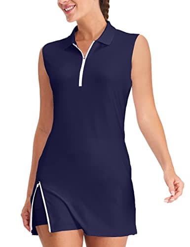 Hiverlay Women's Tennis Dresses with Built in Shorts & 2 Pockets Golf Dress