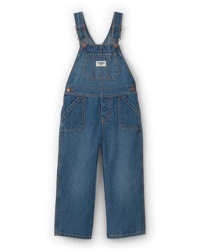 OshKosh B'gosh Girl World's Best Overalls, Blue Medium Wash, 5T