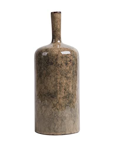 HAUCOZE Ceramic Flower Vase Decorative Sculpture Modern Home Decor 10.6Inch