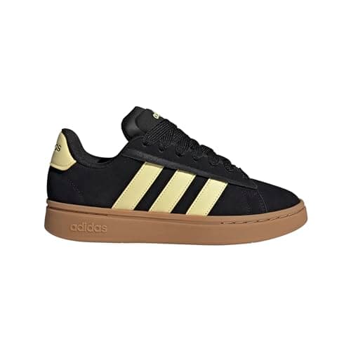 Adidas Women's Grand Court Alpha 00s, Black/Almost Yellow/Gum, 6