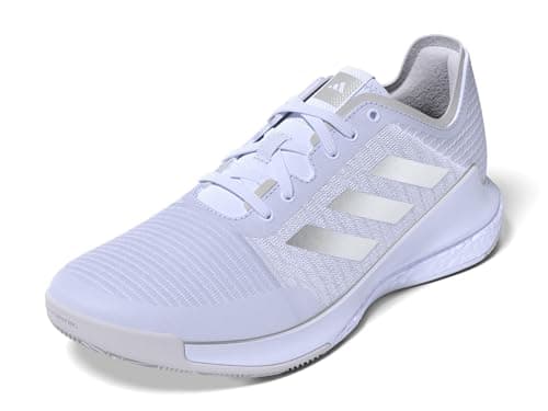 Adidas Women's Crazyflight, White/Silver Metallic/Grey, 5