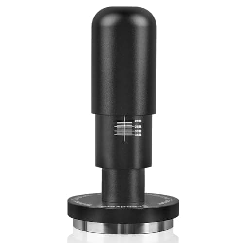 51mm Calibrated Espresso Tamper, Coffee Tamper with 20-35lbs Adjustable Pressure Feature, Calibrated Tamper with Reliable Materials, Anodized Aluminum Handle and Stainless Steel Base