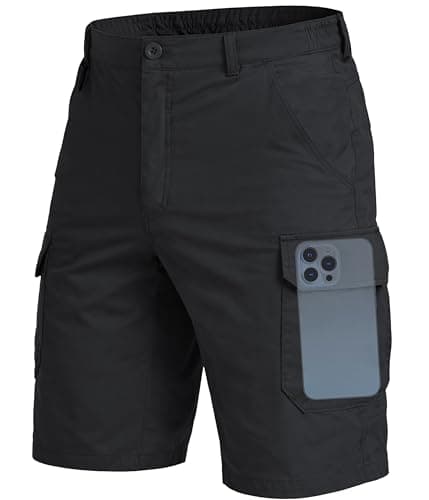 NATUVENIX Hiking Shorts Men Quick Dry Cargo Fishing Shorts with 7 Pockets