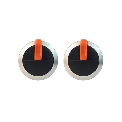 brati Gas Griddle Orange Knobs Replacement for Blackstone 17" 22" 28" 36" Gas Grill,Walmart Control Knob for Blackstone Griddle,2-Pack