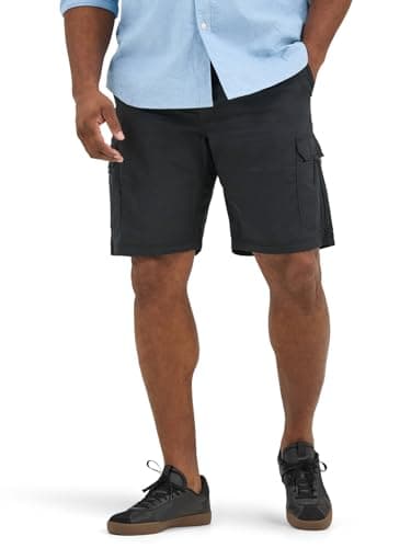 Lee mens Big & Tall Extreme Motion Crossroad Cargo Shorts, Black, 52 US