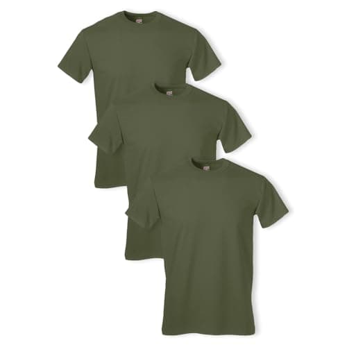 Soffe Men's 3 Pack - 100% Cotton Military Tee, OD Green, X-Large