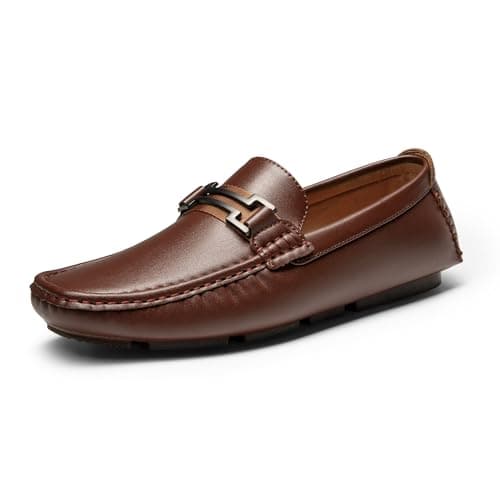 Bruno Marc Men's Driving Penny Loafers Casual Slip-on Moccasins Shoes,Size 9,Brown,HUGH-01