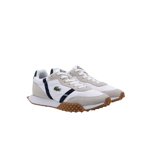 Lacoste Men's L-Spin Evo Sneaker, White & Navy, 9.5