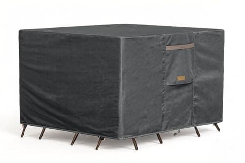Garden Blasam Waterproof Patio Furniture Cover 90W x 62D in Dark Grey