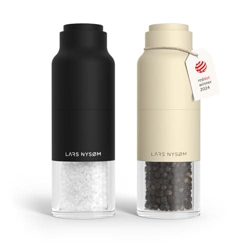 LARS NYSØM Salt and Pepper Grinder Set - Manual - Salt and Pepper Mill Set