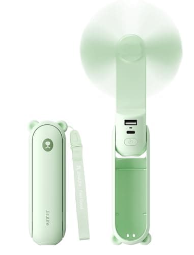 JISULIFE 3 IN 1 Portable Fan with Power Bank & Flashlight Featured