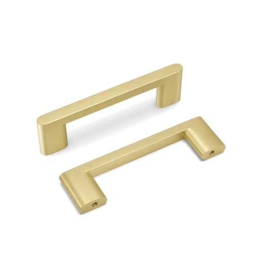 homdiy 5 Pack Gold Kitchen Cabinet Handles 3-3/4" Matte Gold Drawer Pulls