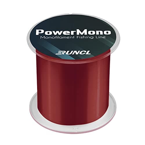 RUNCL PowerMono Fishing Line, Monofilament Fishing Line - Ultimate Strength, Shock Absorber, Suspend in Water, Knot Friendly - Mono Fishing Line (Brown, 25LB(11.3kgs), 300yds)