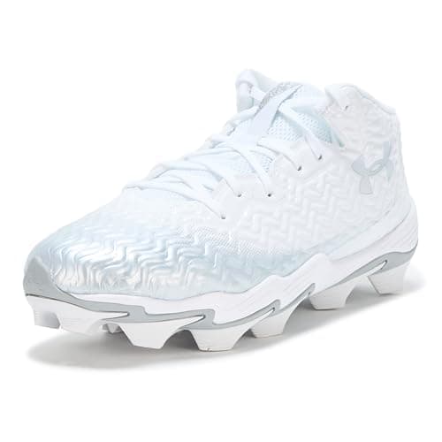 Under Armour Men's Spotlight Hammer RM, (100) White/Metallic Silver/Metallic Silver, 11.5, US
